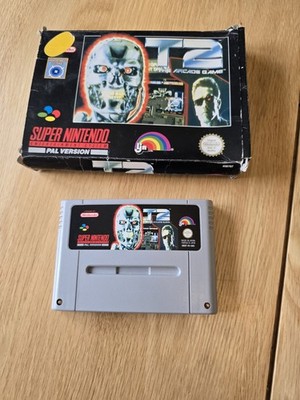T2 The Arcade Game SNES Super Nintendo - Terminator 2 - PAL Version OVP