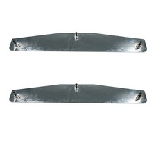 2pack 4x24 Universal Chrome Mud Flap Weights W 3 Welded Studs For Semi Trucks