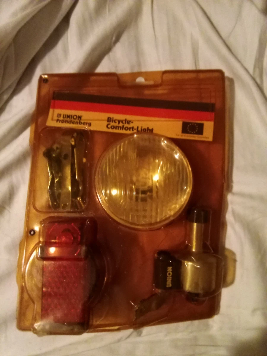 Phare De Vélo Vintage Union Germany – Années 80, Lampe K10726, Fonctionnel