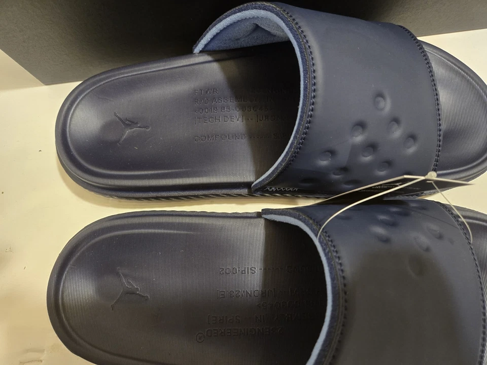 JORDAN PLAY SLIDE UNC TACONES ALQUITRÁN PE DV5382-410 TALLA 12 NUEVO EN CAJA EDICIÓN REPRODUCTOR Foto 4 de 4