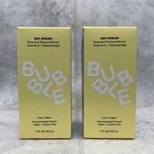 2 Pack! Bubble Day Dream Tone And Texture Serum 1oz ea. Step 2 Treat -Brand New!