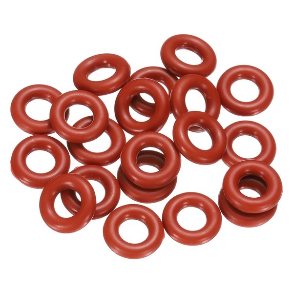 20 StüCk Silikon O-Ring 11X5X3Mm Dichtung FüR Plumbing, Rot-image