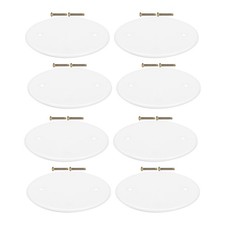 8 Pcs Round Wall Plate Cover Outlet Electric Covers Electrical Panel