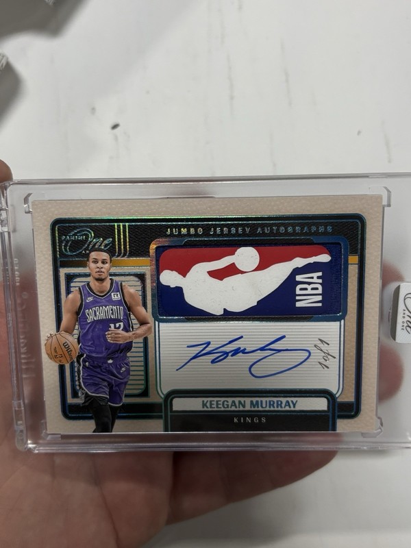 2024-25 Panini One And One Keegan Murray Logoman Auto 1/1 Game Used