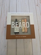 Cremo Bourbon Vanilla Gift Set Beard Oil Brush Men's Facial Grooming Kit 2 pc