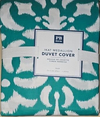 New Pottery Barn Teen Kids Ikat Medallion  Duvet Cover twin dorm decor