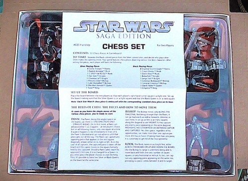 2005 Star Wars Saga Edition Chess Set - Vintage Parker Brothers Hasbro Complete - Picture 3 of 7