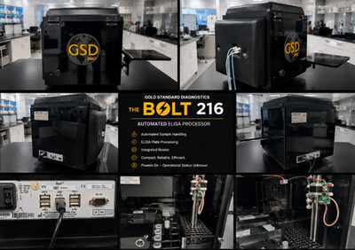 Gold Standard Diagnostics The Bolt 216 ELISA and CLINA Analyzer