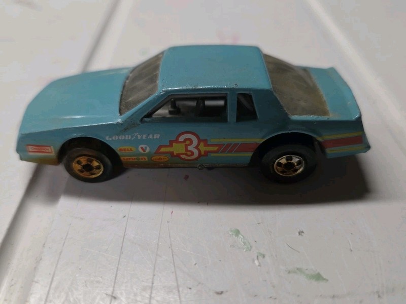 Vintage Rare 1988 Hot Wheels Chevy Stocker #3 Decal Teal Blue