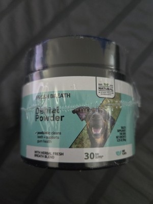 Pet honesty Fresh Breath Dental Powder, For Dogs, Mint, 5.29 oz, 150 g EXP 5/27