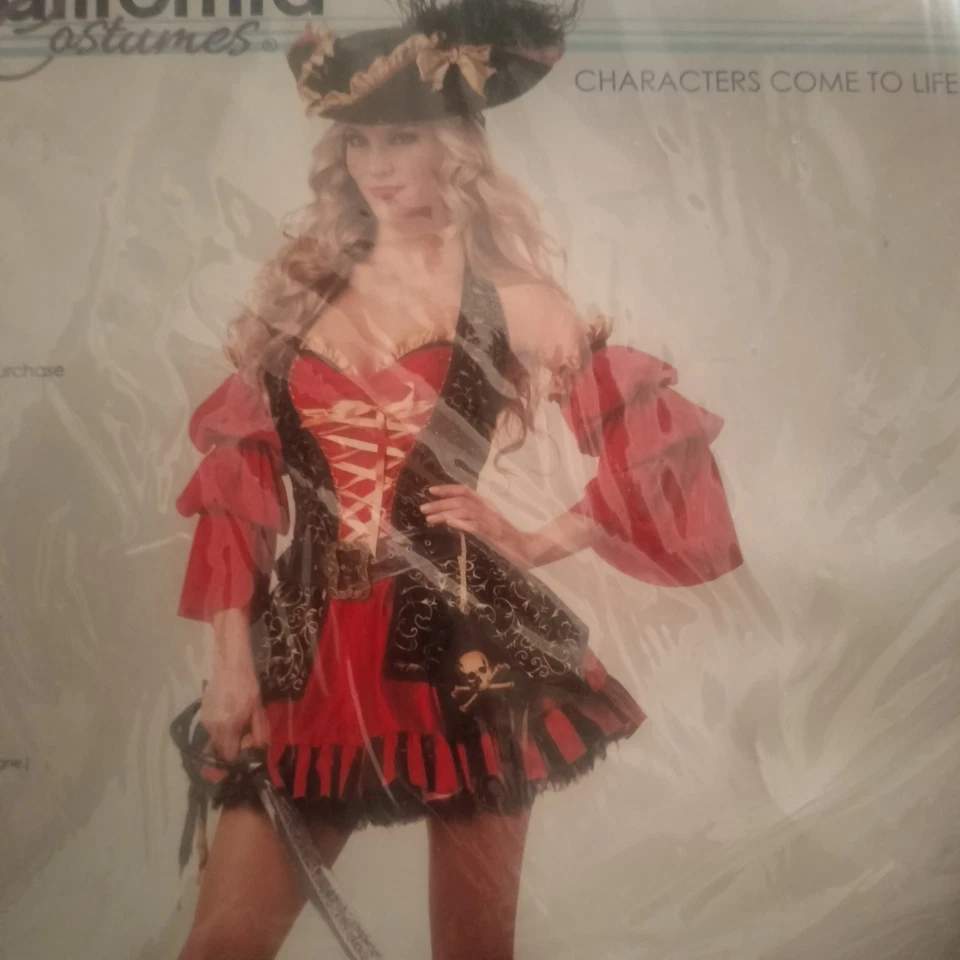 California Costumes Spanish Pirate Costume Gasparilla plus SZ XXL Cosplay 14-16 - Image 2 of 4