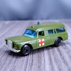 Vtg Matchbox Lesney Mercedes Binz Green Ambulance Military Diecast
