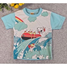 Vintage Snoopy Hallo Heidy Woodstock Graphic TShirt 4T Colorful Character 90s