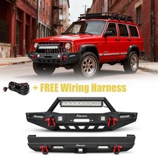 Aaiwa For 1984-2001 Jeep Cherokee Xj Front Rear Bumper Wwinch Plate Lights 001