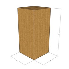 5 8x8x17 Kraft Brown Corrugated Shipping Boxes 32 ECT Single-Wall New