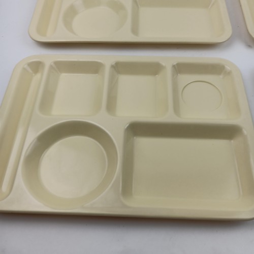 Vintage Texas Ware Cafeteria Lunch Trays Set of 4 Melamine School Prison USA - Picture 2 of 13