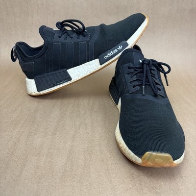 Adidas Originals NMD R1 Mens Black White Running Shoes Sneakers Athletic Size 13