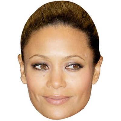 Thandie Newton Celebrity Mask, Flat Card Face, Fancy Dress Mask