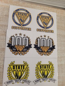 4 Inch Non-Reflective Maryland State Police Logo Sticker