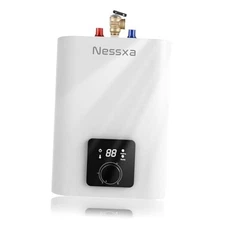 4 Gallon Electric Mini Tank Water Heater, 110V 1500W Point of Use On 4 Gallons