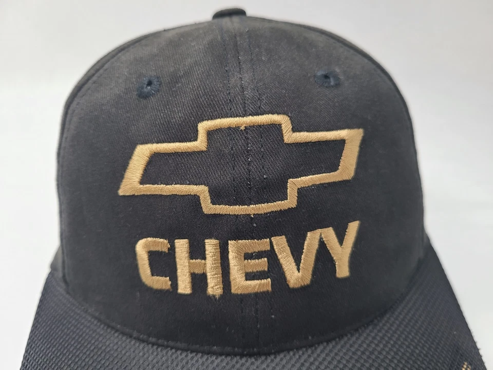 Gorra deportiva ajustable a cuadros Chevrolet bandera Chevy carreras hombres mujeres negra Foto 4 de 4