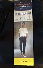 Weatherproof Vintage Men's Tech Pant Black32"x32" Stretch breathable Lightweight