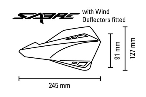 Barkbusters Handguards SABRE MX Enduro Bike Cycle Universal Single Point Mount - Picture 3 of 32