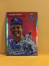 2023 Topps Chrome Platinum Anniversary George Brett Refractor & Base #457 Royals