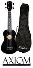 Axiom Spectrum Beginner Coloured Ukulele - Black - with Carry Bag