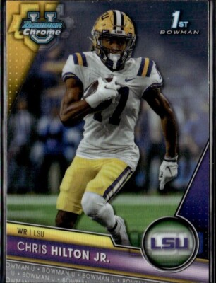 2023 Bowman Chrome University #95 Chris Hilton Jr. Rookie LSU Tigers RC