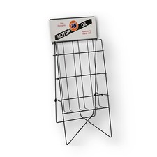 GAS STATION OIL CAN RACK AUTOMOBILIA