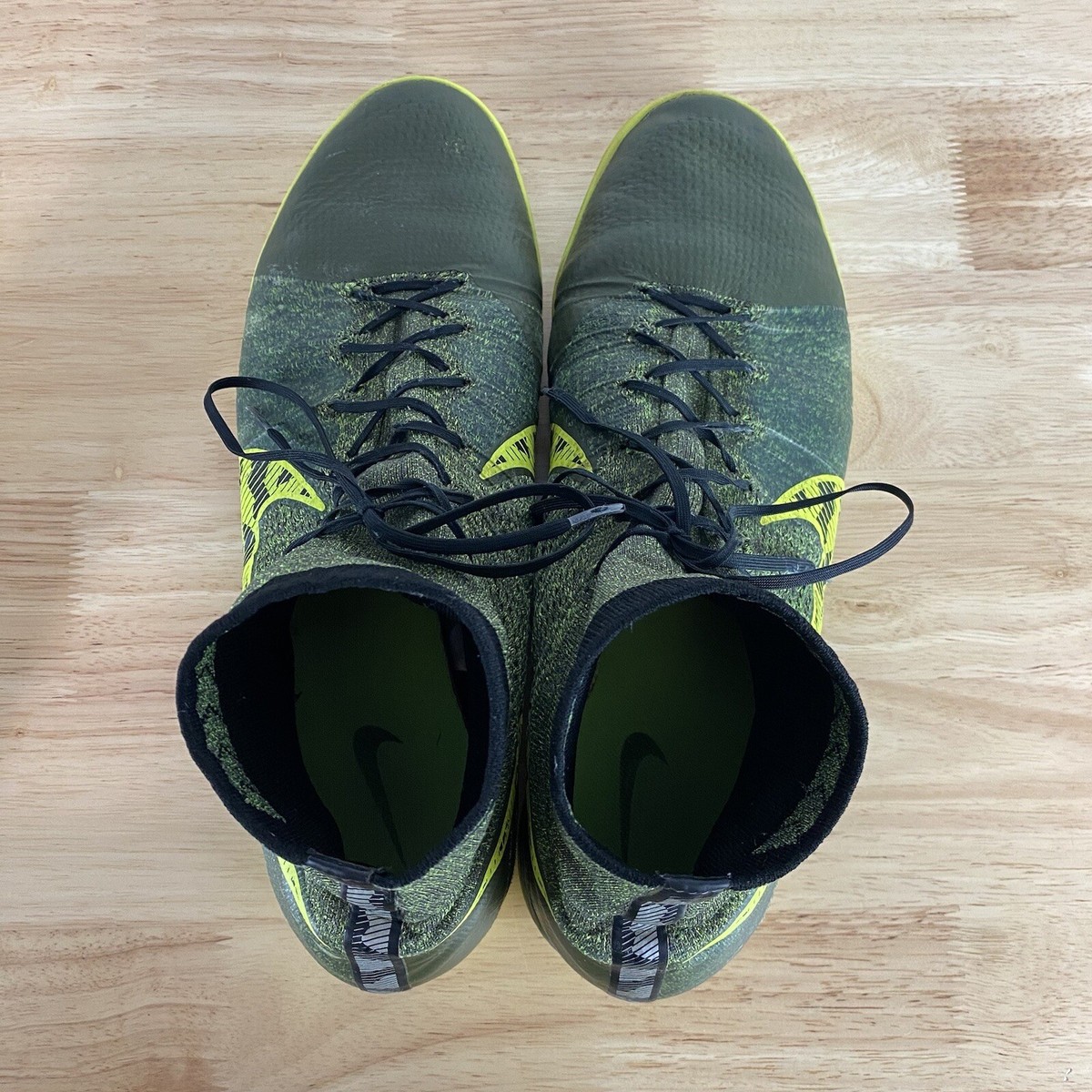 Nike Elastico Superfly IC Men's Size 13 Green Boots Cleats