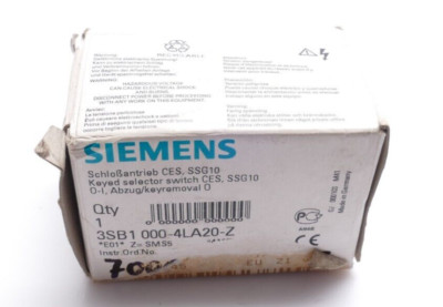 Siemens Schlossantrieb CES, SSG10 | 3SB1 000-4LA20-Z | Z=SMS5 | 3SB1000-4LA20-Z