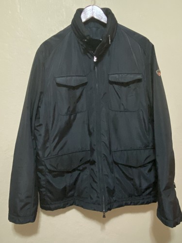 Mens Post Card Italy Black Jacket Size 54 Winter Coat Rt $995 - Picture 5 of 12