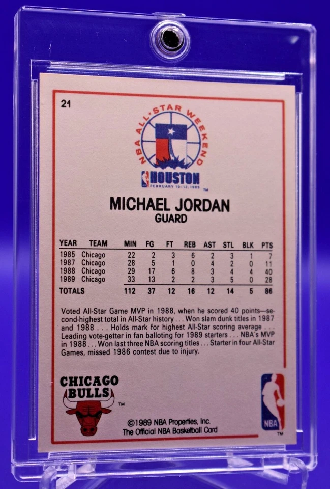 MICHAEL JORDAN NBA HOOPS ALL STAR ICONIC CARD NICE AND CLEAN PACK FRESH - Image 2 of 2