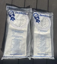 Janitized Vacuum Cleaner Bags JAN-PTMV-2 Lot Of 2( Total 20 Bags)