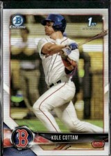2018 Bowman Draft #BDC-69 Kole Cottam Chrome Refractors