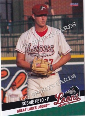 2022 Great Lakes Loons Robbie Peto RC Rookie Los Angeles Dodgers