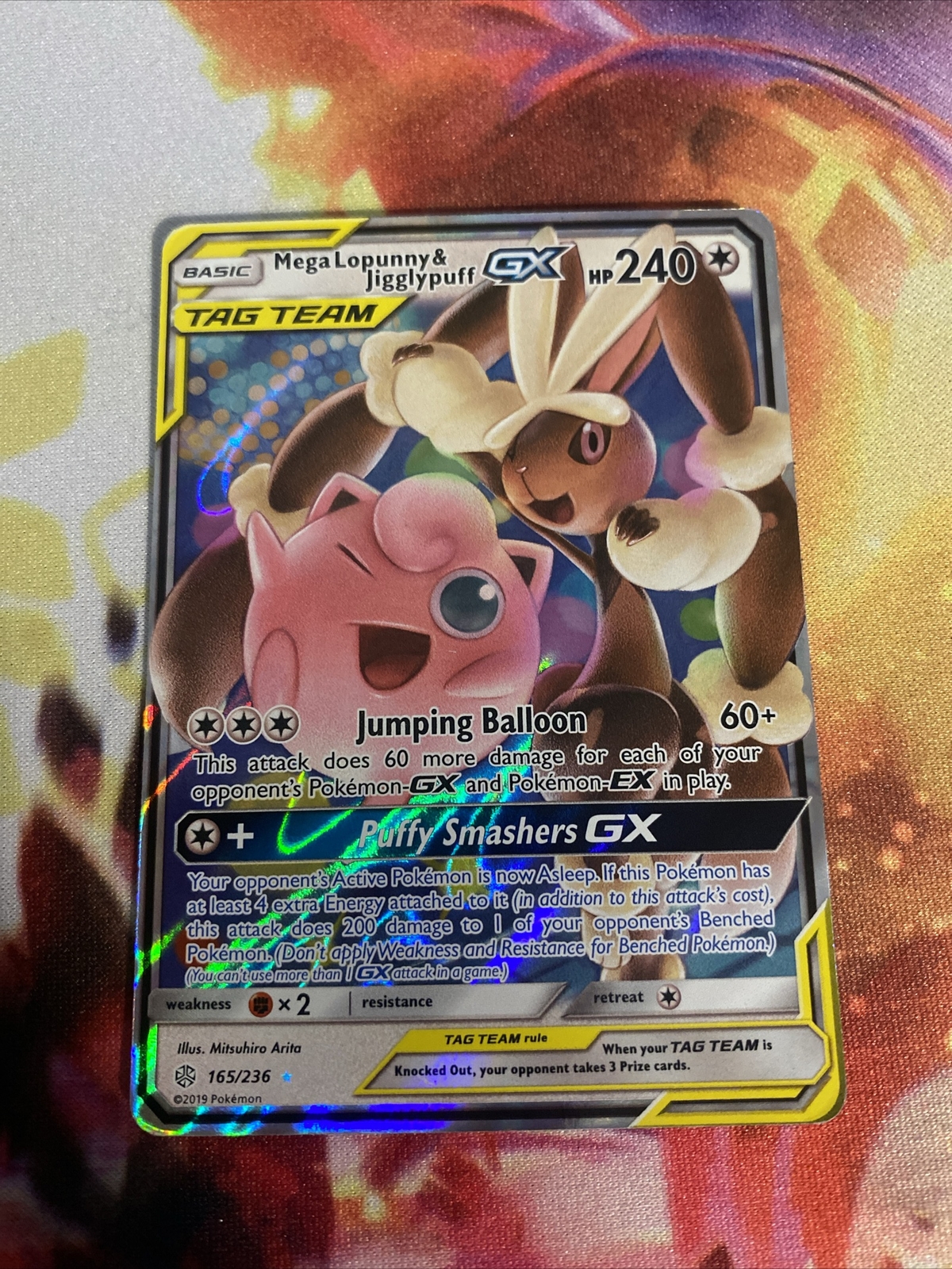 Pokémon TCG Mega Lopunny & Jigglypuff Tag Team GX Sun & Moon Tracked