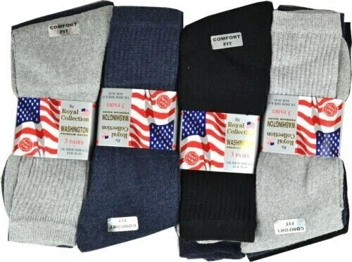 12 PAIRS WINTER SPORTS SOCKS THERMAL WARM THICK WOOL 6-11 MULTICOLOURED NEW