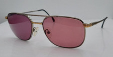 Vintage BerDel Joel Gold Gray Pilot Metal Sunglasses Italy FRAMES ONLY