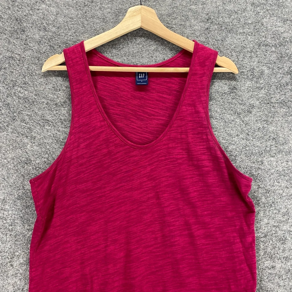 Camiseta feminina Gap S pequena rosa sem mangas algodão roupa ativa - Imagem 3 de 4
