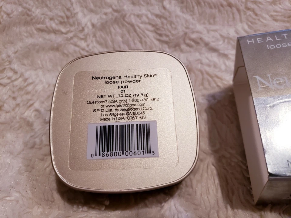 NEUTROGENA Healthy Skin Loose Powder .70 oz / 19.8 g Color / FAIR 01 NEW Sealed - Image 4 of 4