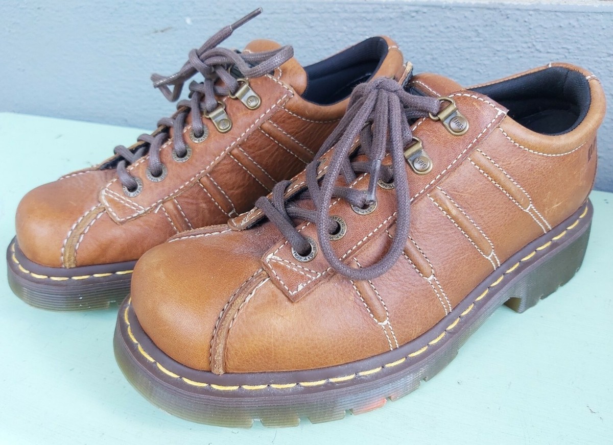Dr Martens AW004 PC091 Brown Leather England Shoes Size 9m | eBay