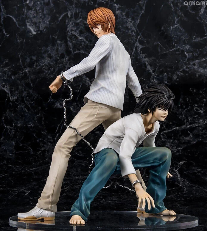 Death Note L Lawliet & Light Yagami Anime Figure Model Doll Toys