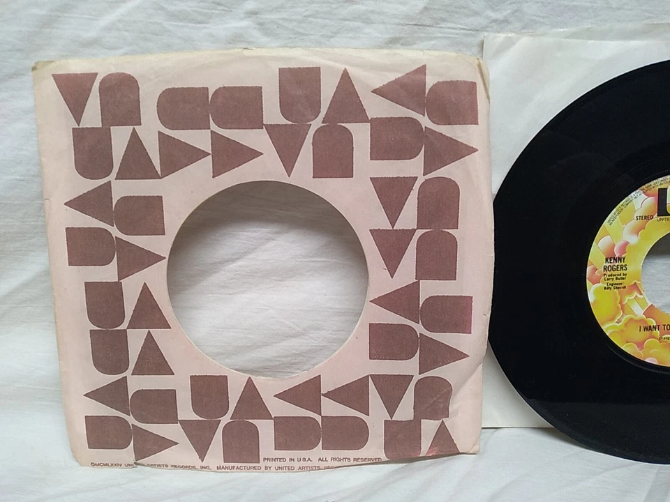 Kenny Rogers Coward Of The County / I Want Make You Smile 45 RPM UA-X1327-Y 1979 - Image 4 of 4