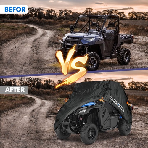 300D Utility Vehicle Cover Waterproof For Kawasaki Mule PRO MX LE 2019-2024 - Picture 6 of 18