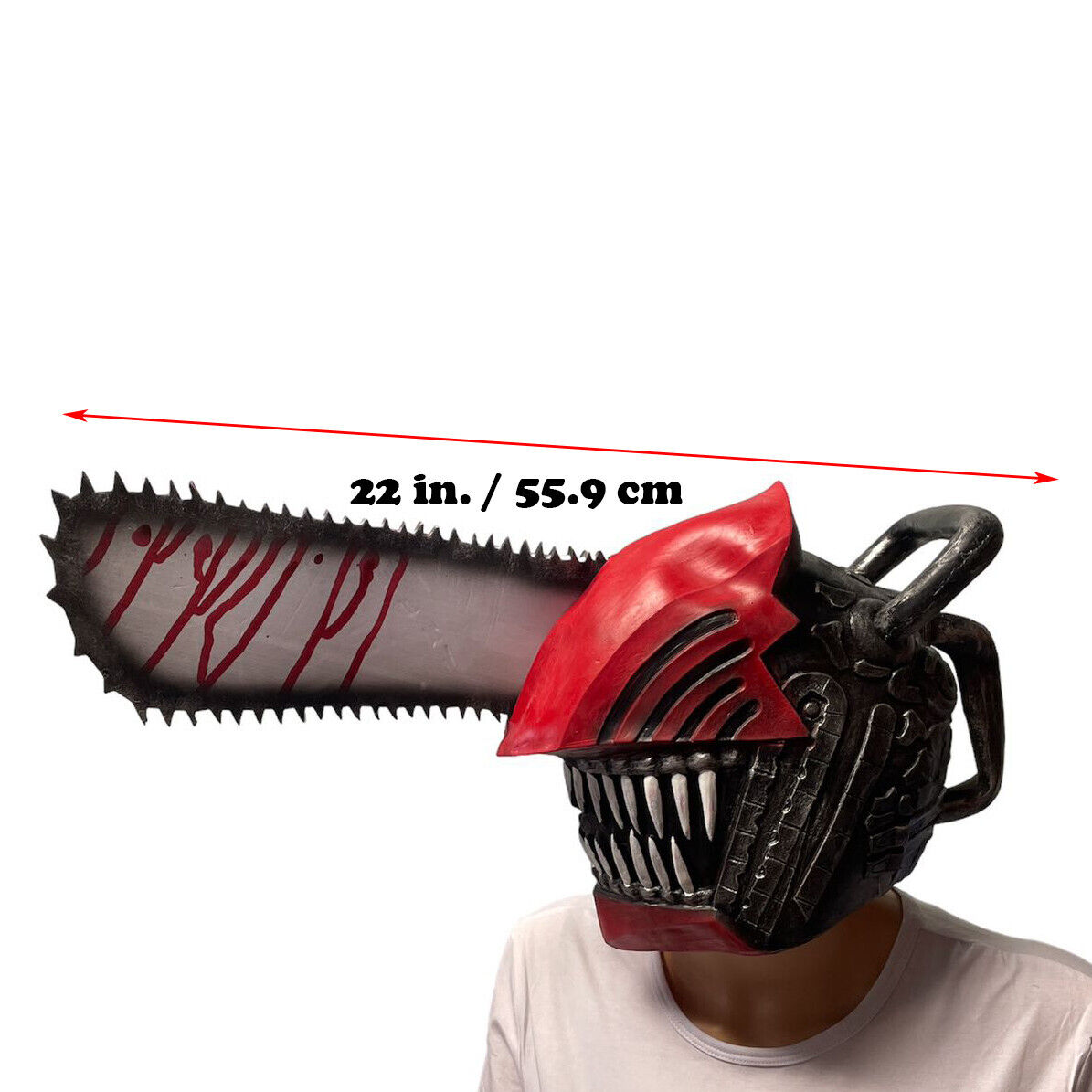 Chainsaw Man Latex Mask Denji Props Helmet Demon Killer Costume Cosplay