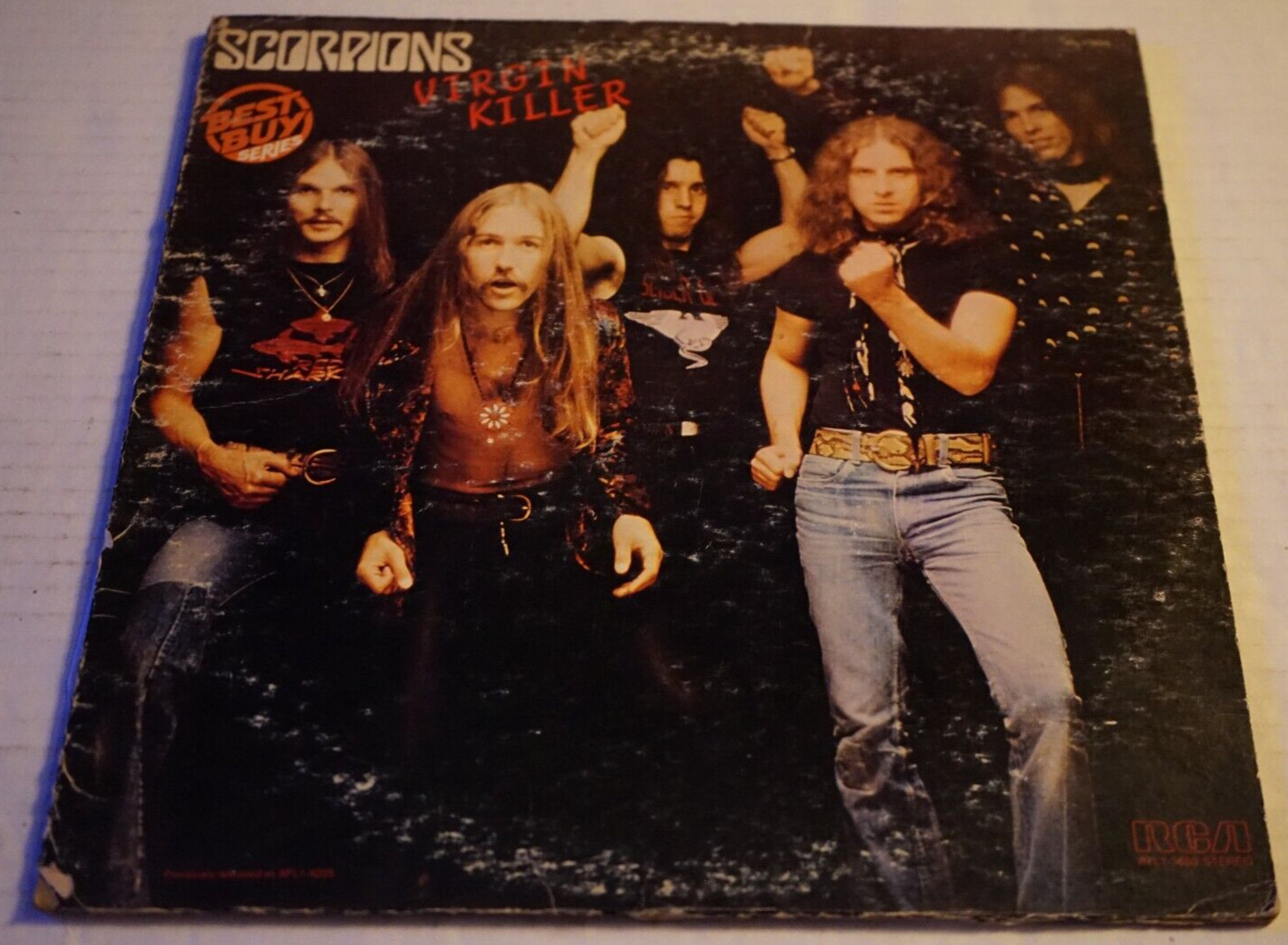 Scorpions Virgin Killers 1976 RCA AYL1-3659 Vg/Vg- Out Of Print