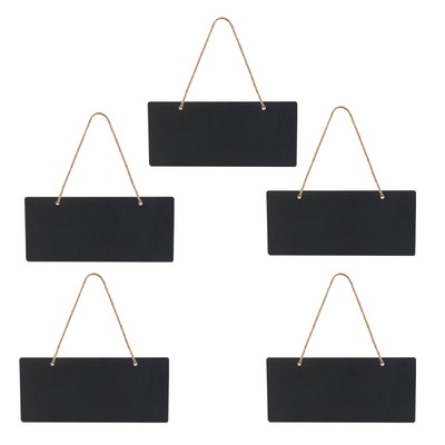  5 Pcs Mini-Tafelschilder Desktop-Tafel Single Sided Black Board